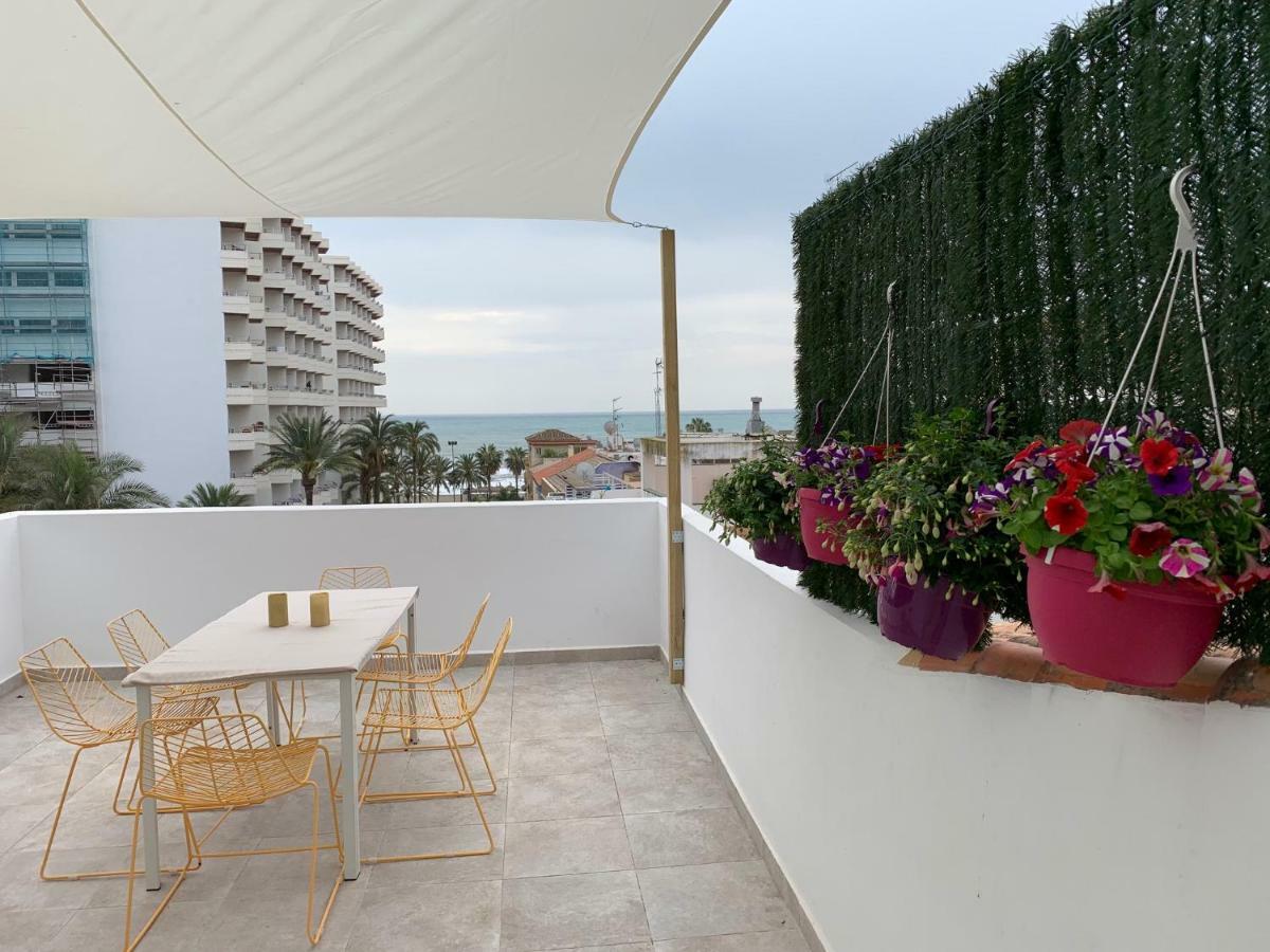 Lujoso Duplex En La Playa Con Vistas Al Mar Apartment Torremolinos Luaran gambar